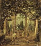 View of the Garden of the Villa Medici in Rome II